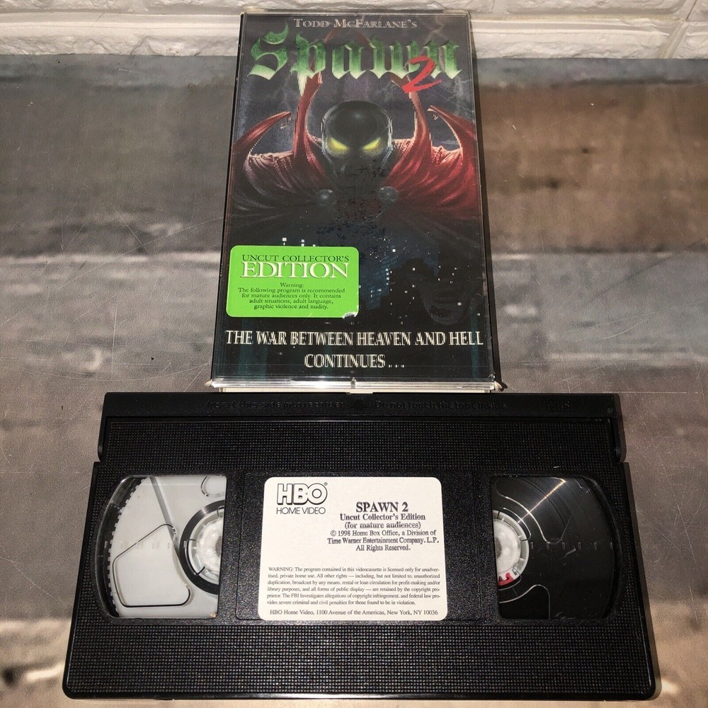TODD MCFARLANE'S SPAWN‎ 2 (VHS, 1998) UNCUT COLLECTOR'S EDITION 3D COVER